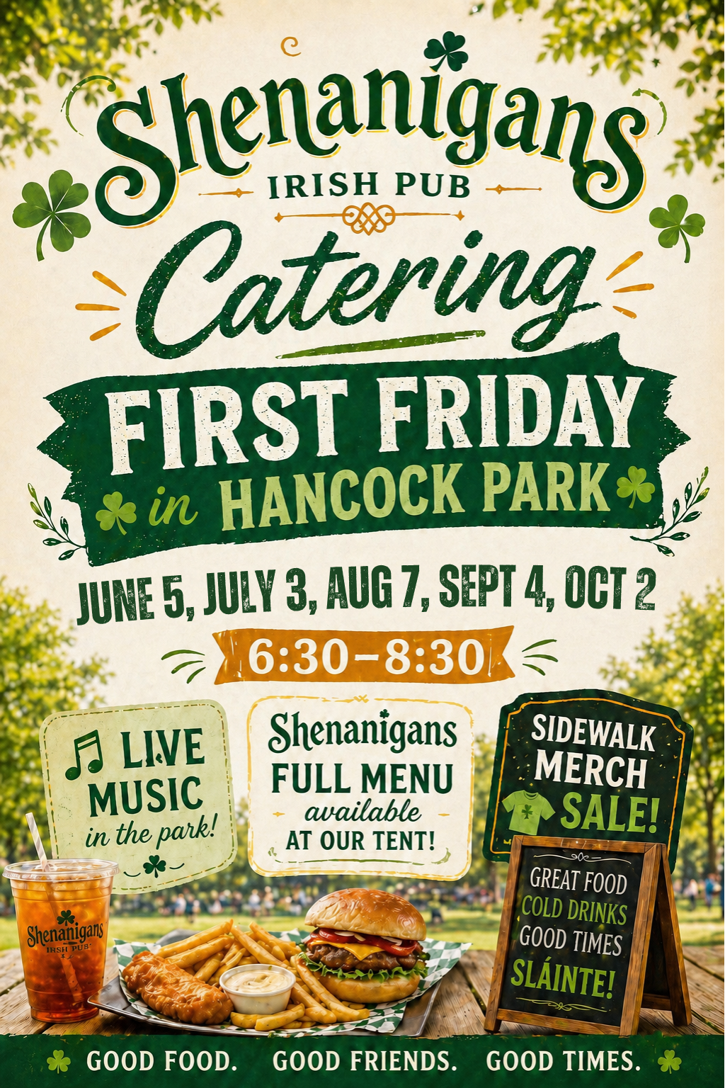 First Friday Concert - Meal Delivery to the Park!