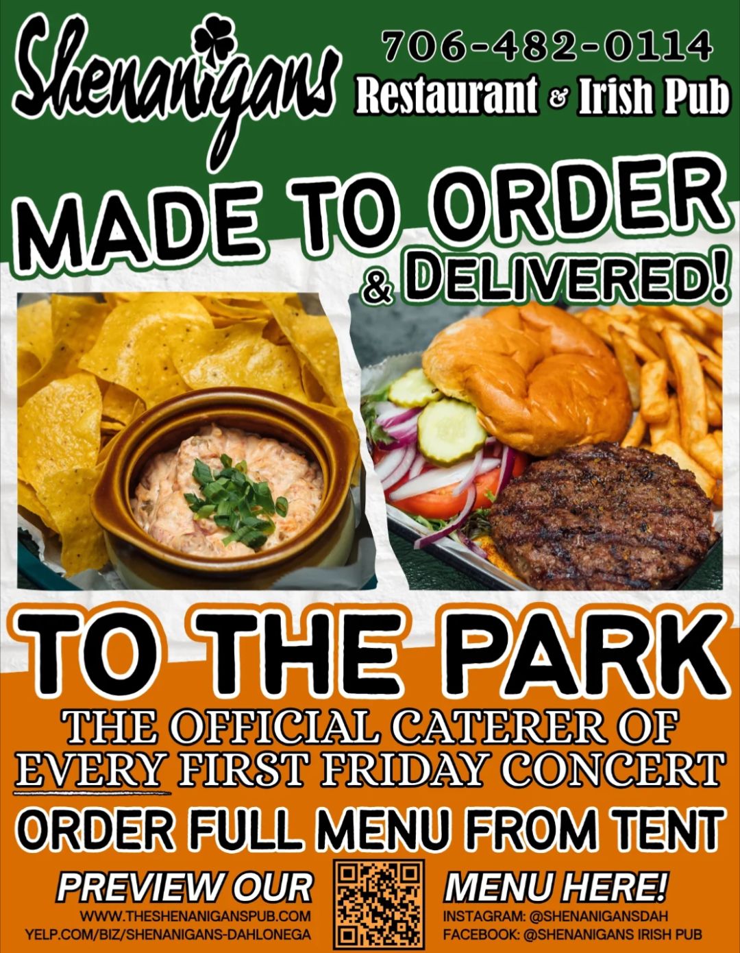 First Friday Concert - Meal Delivery to the Park!